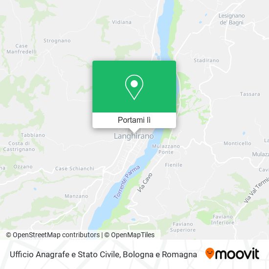 Mappa Ufficio Anagrafe e Stato Civile