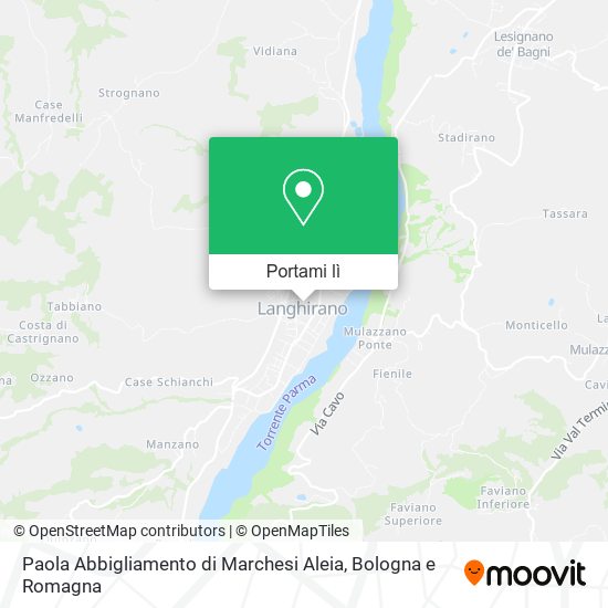 Mappa Paola Abbigliamento di Marchesi Aleia