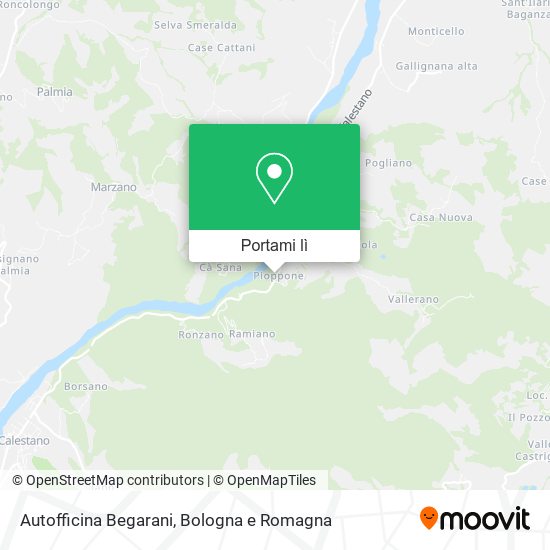 Mappa Autofficina Begarani