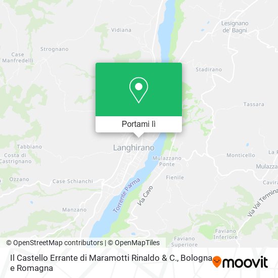 Mappa Il Castello Errante di Maramotti Rinaldo & C.