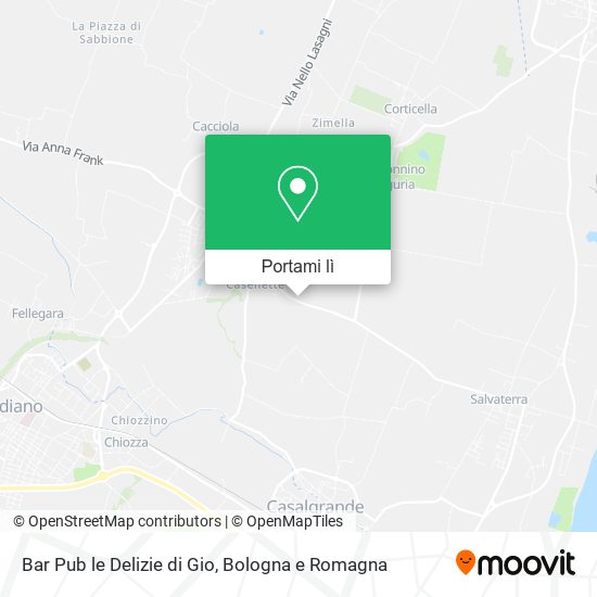Mappa Bar Pub le Delizie di Gio