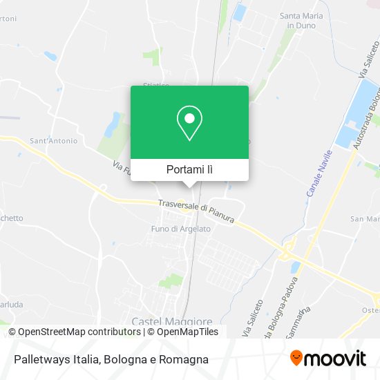 Mappa Palletways Italia