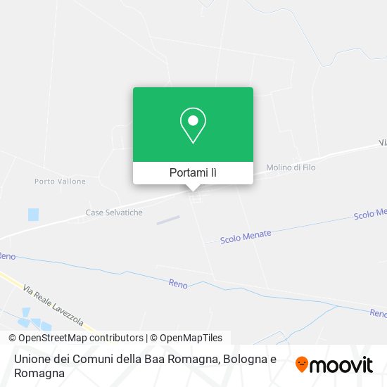 Mappa Unione dei Comuni della Baa Romagna