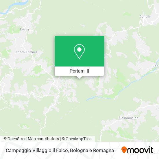 Mappa Campeggio Villaggio il Falco