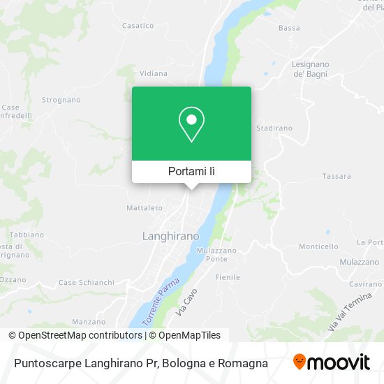 Mappa Puntoscarpe Langhirano Pr