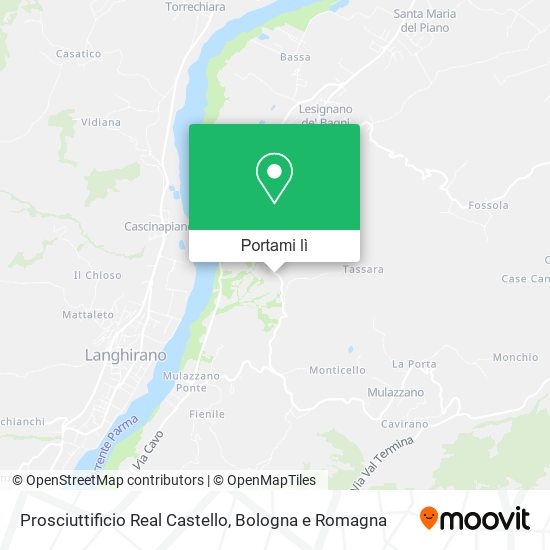 Mappa Prosciuttificio Real Castello