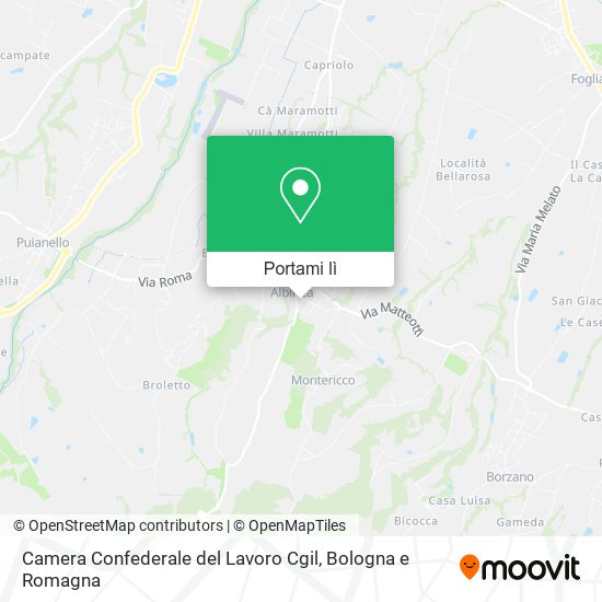Mappa Camera Confederale del Lavoro Cgil