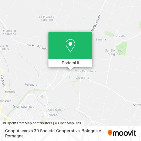 Mappa Coop Alleanza 30 Societa' Cooperativa