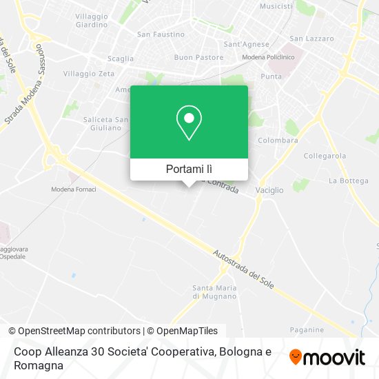 Mappa Coop Alleanza 30 Societa' Cooperativa