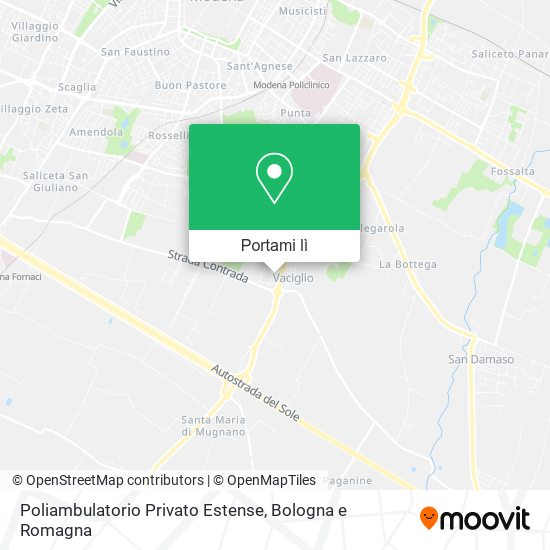Mappa Poliambulatorio Privato Estense