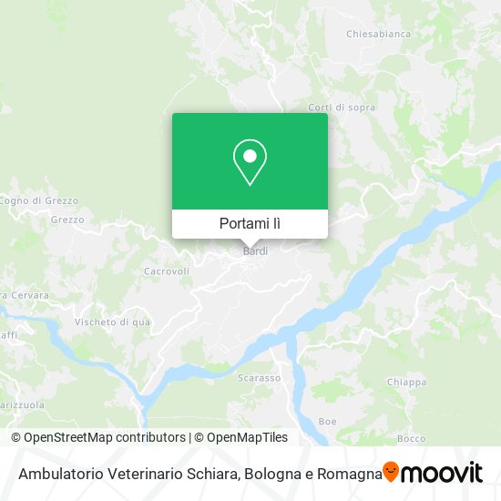 Mappa Ambulatorio Veterinario Schiara