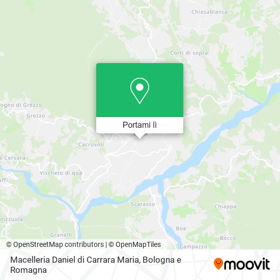 Mappa Macelleria Daniel di Carrara Maria