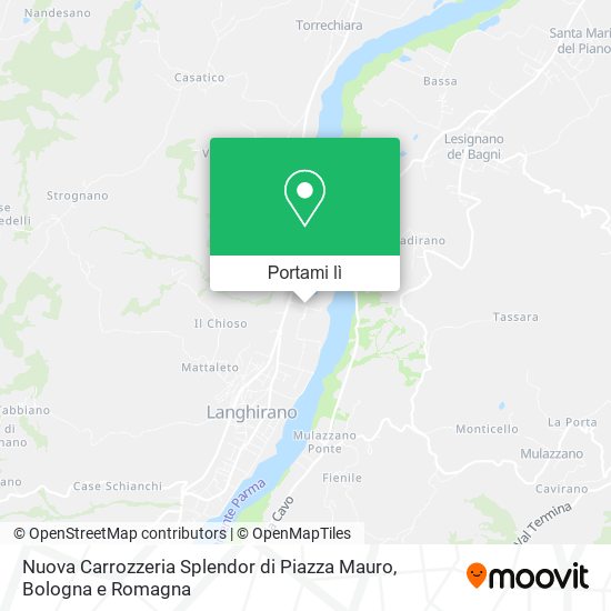 Mappa Nuova Carrozzeria Splendor di Piazza Mauro
