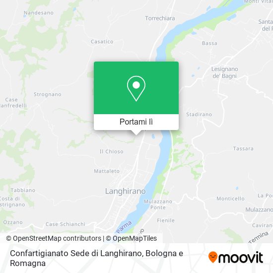 Mappa Confartigianato Sede di Langhirano