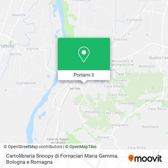 Mappa Cartolibreria Snoopy di Fornaciari Maria Gemma