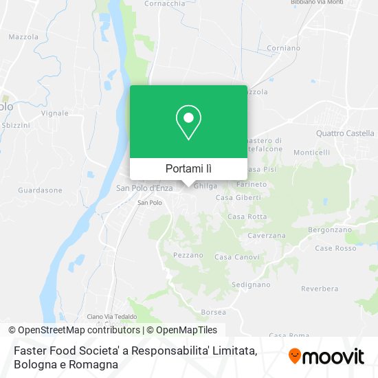 Mappa Faster Food Societa' a Responsabilita' Limitata
