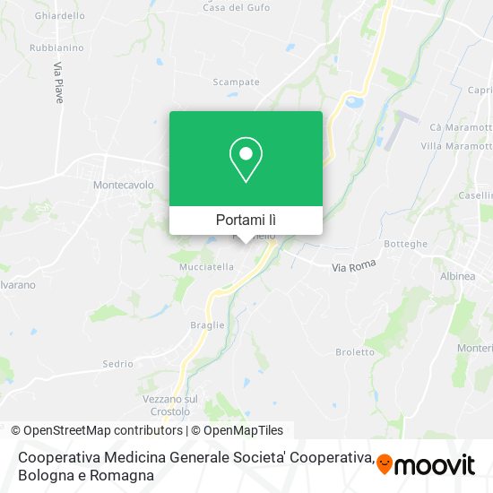 Mappa Cooperativa Medicina Generale Societa' Cooperativa