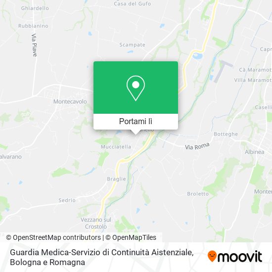 Mappa Guardia Medica-Servizio di Continuità Aistenziale