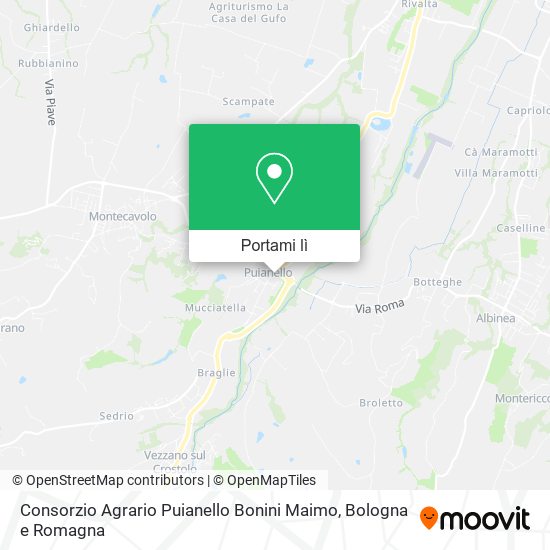Mappa Consorzio Agrario Puianello Bonini Maimo