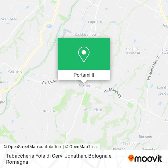 Mappa Tabaccheria Fola di Cervi Jonathan