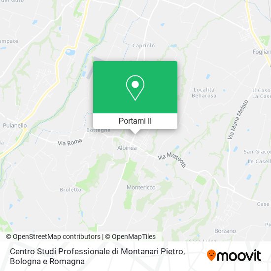 Mappa Centro Studi Professionale di Montanari Pietro