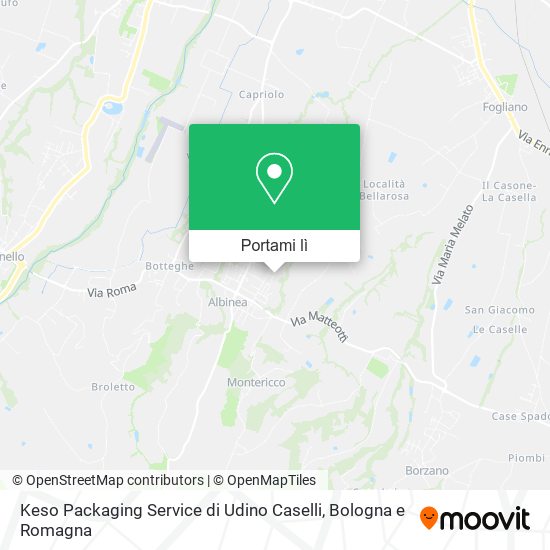 Mappa Keso Packaging Service di Udino Caselli