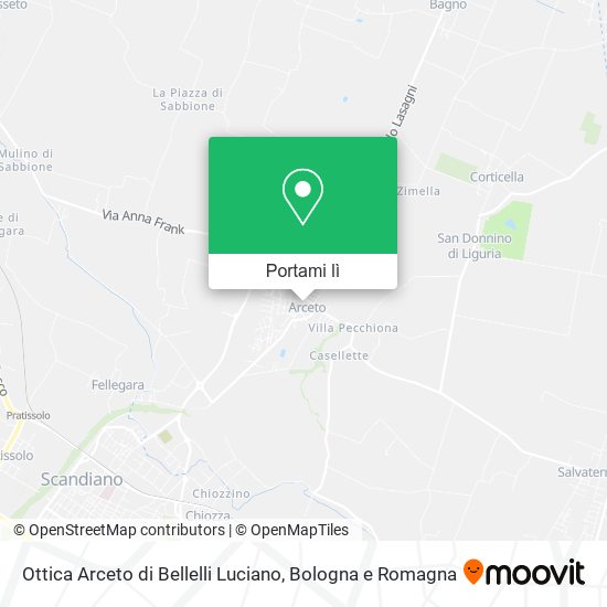 Mappa Ottica Arceto di Bellelli Luciano