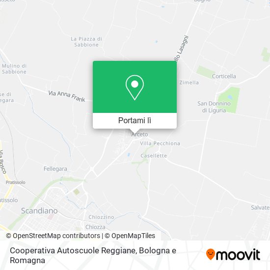 Mappa Cooperativa Autoscuole Reggiane