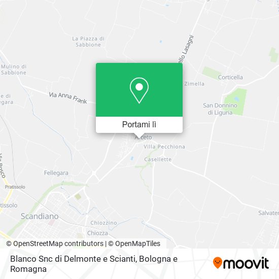 Mappa Blanco Snc di Delmonte e Scianti