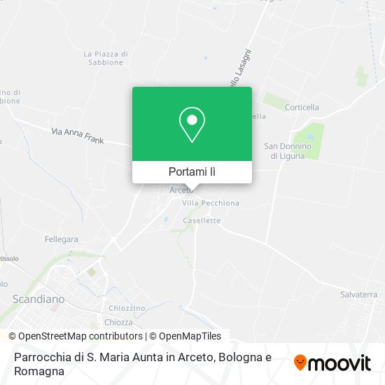 Mappa Parrocchia di S. Maria Aunta in Arceto