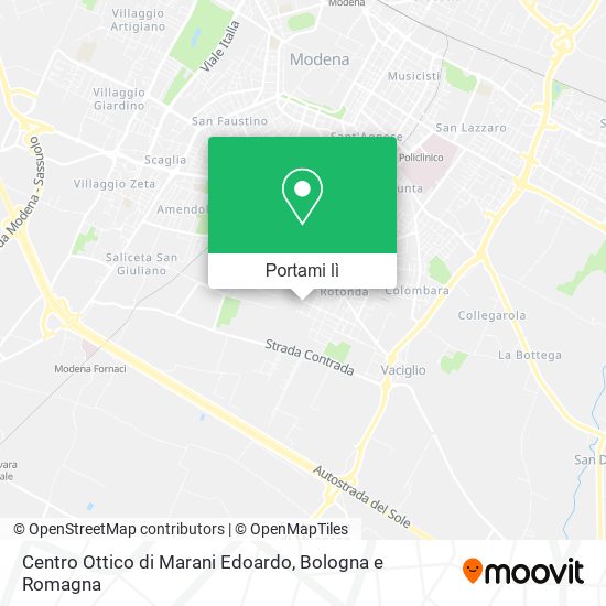 Mappa Centro Ottico di Marani Edoardo