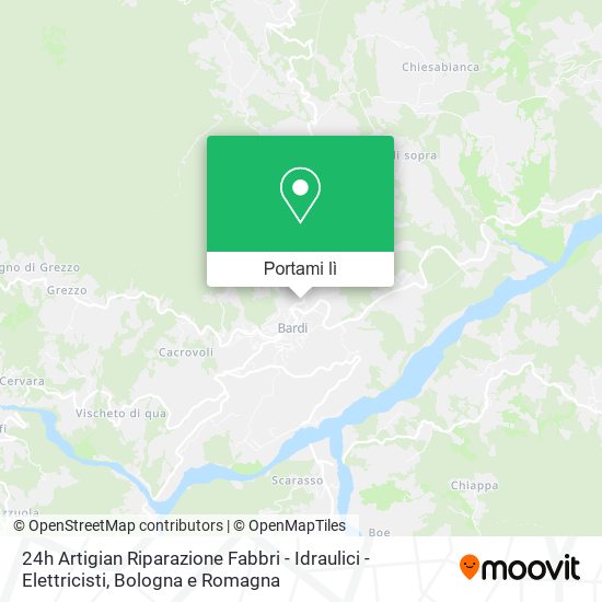 Mappa 24h Artigian Riparazione Fabbri - Idraulici - Elettricisti