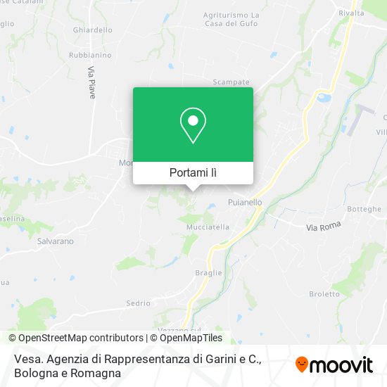 Mappa Vesa. Agenzia di Rappresentanza di Garini e C.