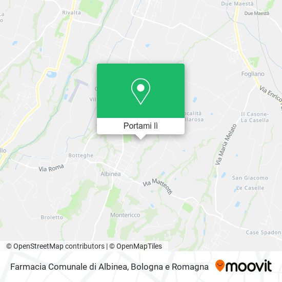 Mappa Farmacia Comunale di Albinea