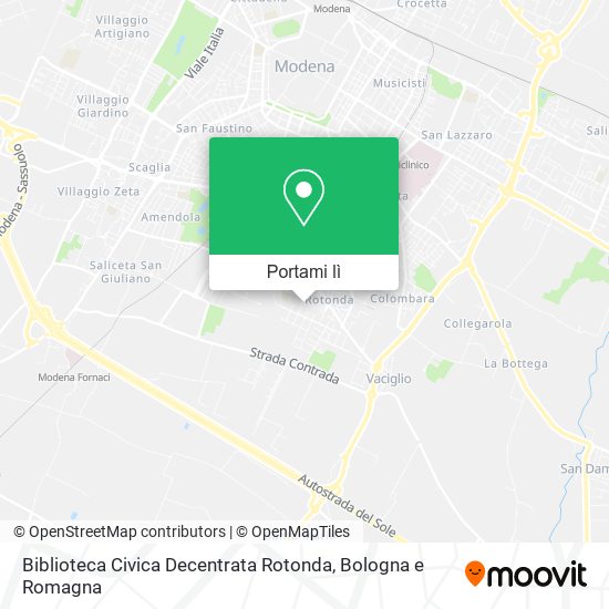 Mappa Biblioteca Civica Decentrata Rotonda