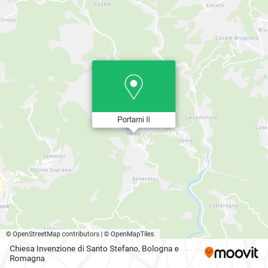 Mappa Chiesa Invenzione di Santo Stefano