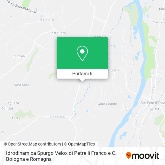 Mappa Idrodinamica Spurgo Velox di Petrelli Franco e C.