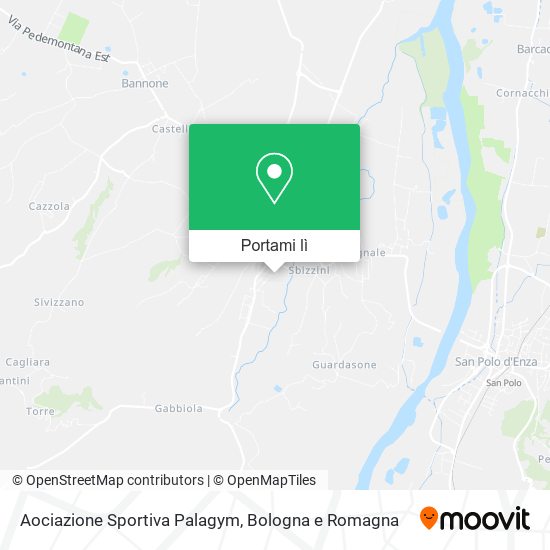 Mappa Aociazione Sportiva Palagym