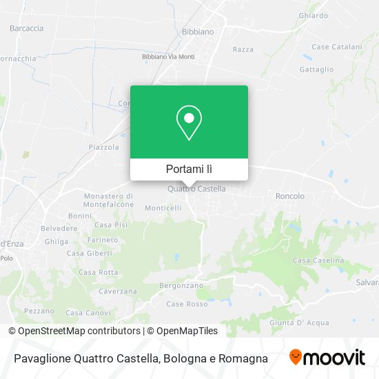 Mappa Pavaglione Quattro Castella