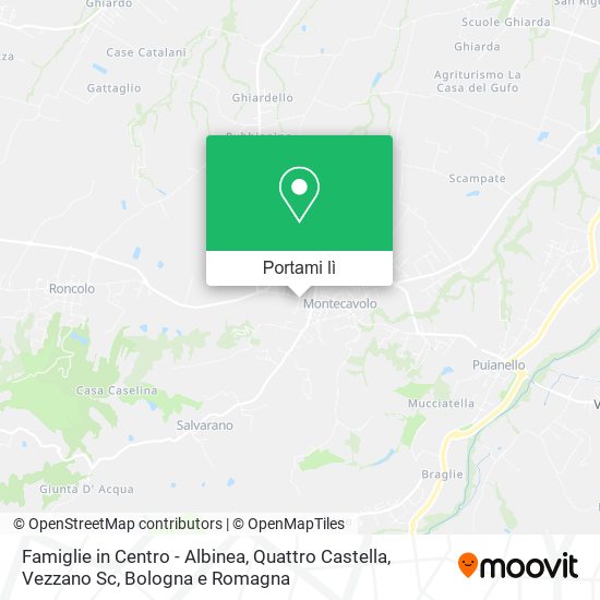 Mappa Famiglie in Centro - Albinea, Quattro Castella, Vezzano Sc