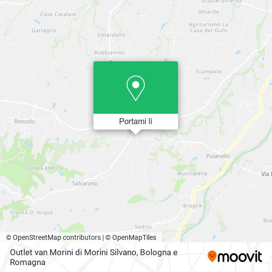 Mappa Outlet van Morini di Morini Silvano