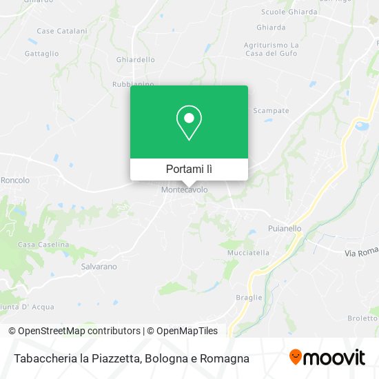 Mappa Tabaccheria la Piazzetta