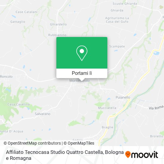 Mappa Affiliato Tecnocasa Studio Quattro Castella