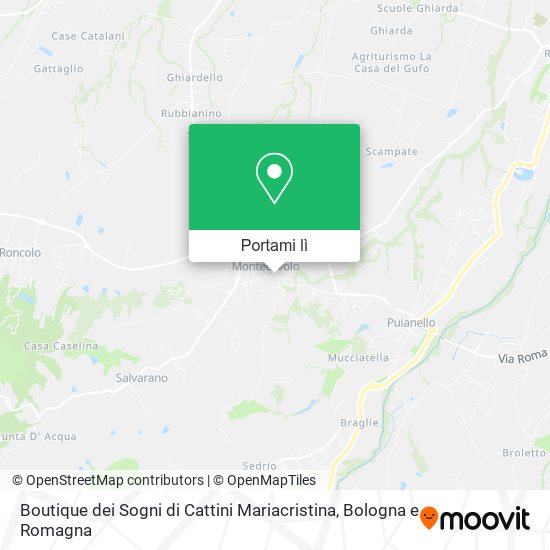 Mappa Boutique dei Sogni di Cattini Mariacristina