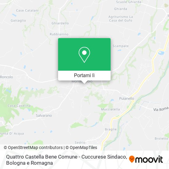 Mappa Quattro Castella Bene Comune - Cuccurese Sindaco