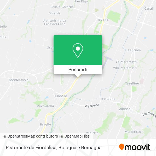 Mappa Ristorante da Fiordalisa