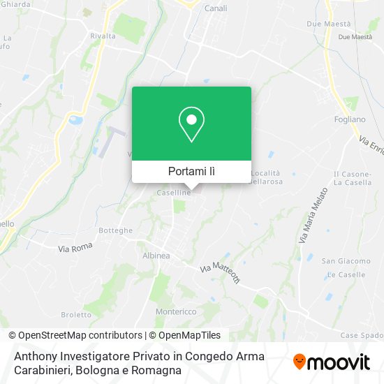 Mappa Anthony Investigatore Privato in Congedo Arma Carabinieri
