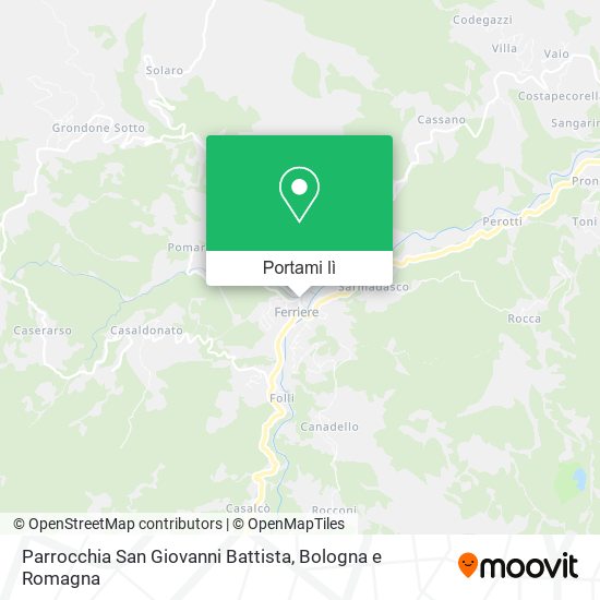 Mappa Parrocchia San Giovanni Battista