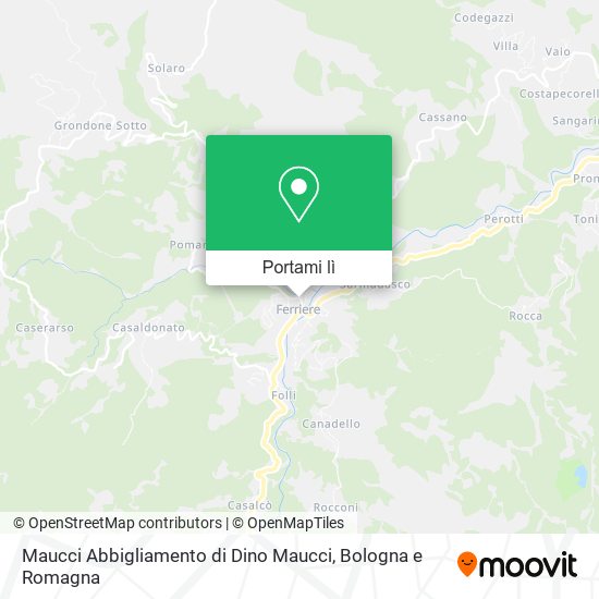 Mappa Maucci Abbigliamento di Dino Maucci
