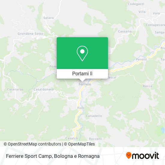 Mappa Ferriere Sport Camp